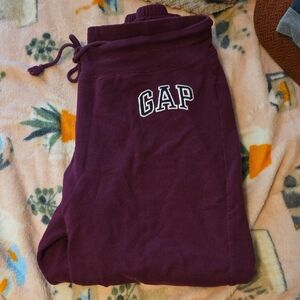 GAP Burgundy Joggers